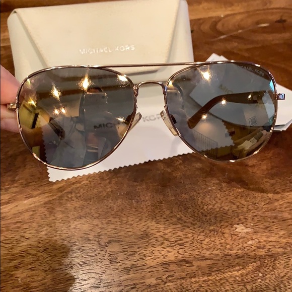Michael Kors Fiji Aviator Rosegold Mirrored - Picture 3 of 6